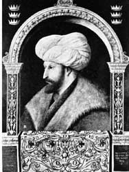 Mehmet II, de veroveraar van Constantinopel.