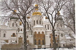 H. Sofiakathedraal, Kiëv, exterieur, winter 2009