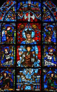 Stained glass window, Chartres Cathedral, Chartres, France